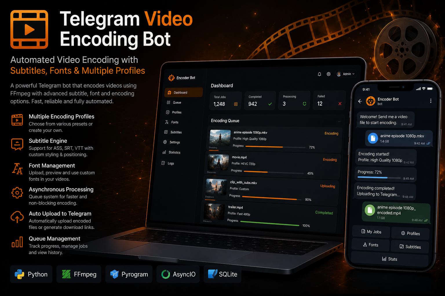 Telegram Video Encoding Bot